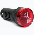 PITO ALARMA BUZZER ROJO CON LUZ